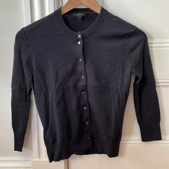 J. Crew Sweaters J Crew Jackie Cardigan Navy Blue Poshmark